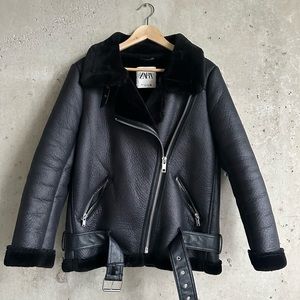 ZARA faux shearling jacket